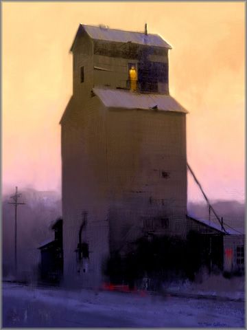 Tom Gilleon Hand Signed and Numbered Limited Edition Giclee on Canvas:"Cascade Highrise "