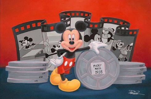 Ben Olsen Artist Signed Disney Ltd Ed Gallery Wrap Canvas:"Icons of Animation: Mickey" Ben Olsen Artist Signed Disney Ltd Ed Gallery Wrap Canvas:"Icons of Animation: Mickey"