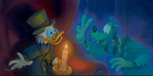 Rob Kaz Signed Disney Ltd Ed Gallery Wrap Canvas:"Three Ghosts"