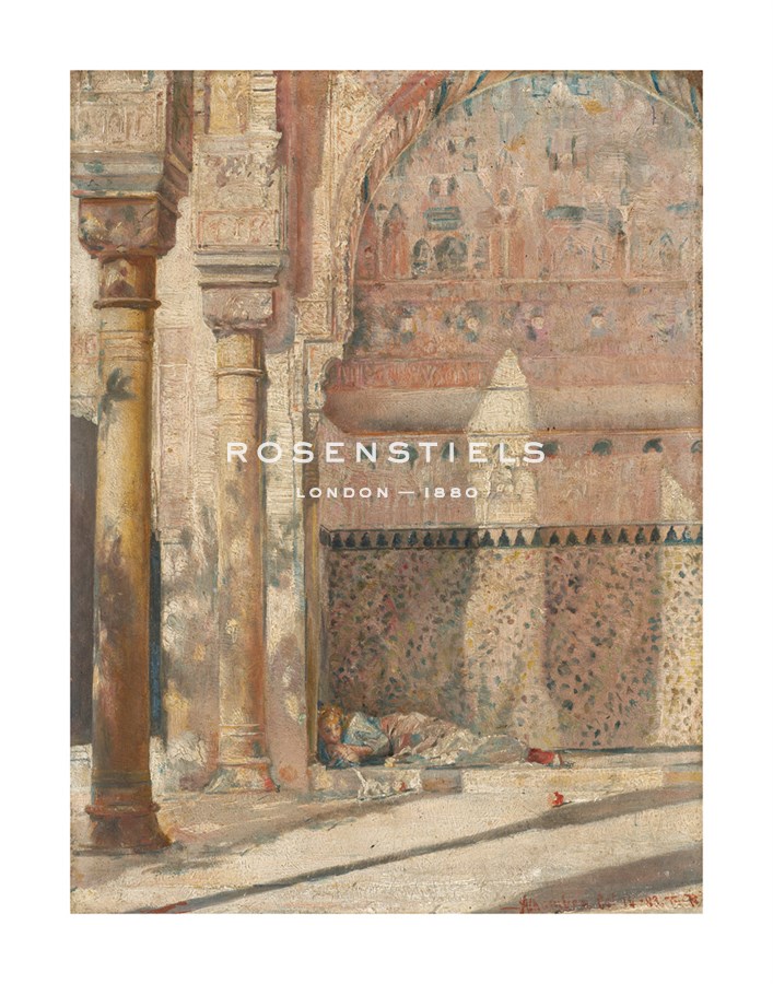 Tom Roberts Hand Numbered Limited Edition Print on Paper :"Basking - a corner in the Alhambra"