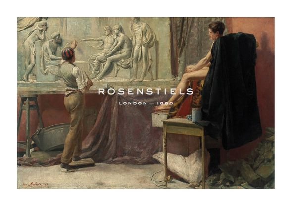Tom Roberts Hand Numbered Limited Edition Print on Paper :"The Sculptor's Studio"