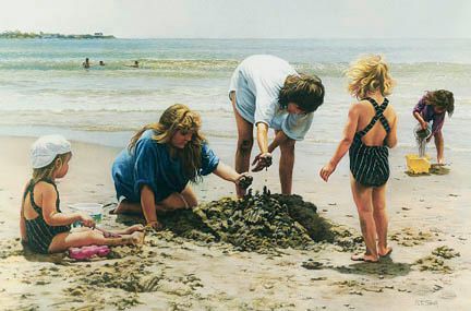 Tom Sierak Handsigned and Numbered Limited Edition Gicl&eacute;e On Paper: "Building Castles"