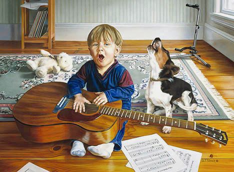 Tom Sierak Handsigned and Numbered Limited Edition Gicl&eacute;e On Paper: "The Duet"