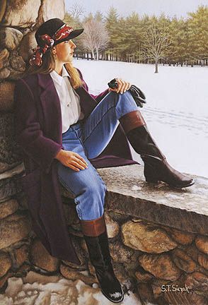Tom Sierak Handsigned and Numbered Limited Edition Gicl&eacute;e On Paper: "Winter Blossom"