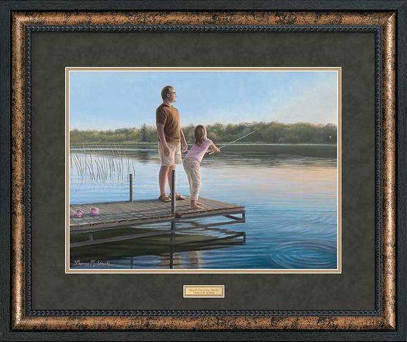 Tom Wosika Open Edition Framed Print: "Pals III-The Ladies Touch"