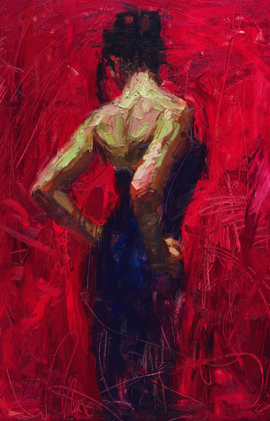 Henry Asencio Hand Embellished Limited Edition Canvas Giclee:"Elegance"