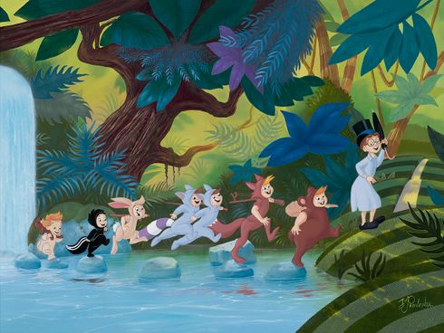 Disney Limited Edition Gallery Wrap Canvas Giclee:"Lost and Found" by Michael Provenza