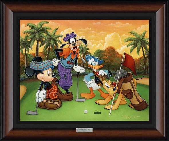 Disney Framed Limited Edition Canvas Giclee:"Fabulous Foursome" by Tim Rogerson