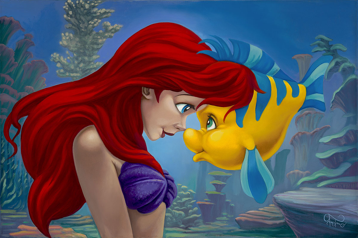 Disney Limited Edition Gallery Wrap Canvas Giclee:"Best Friends" by Jared Franco