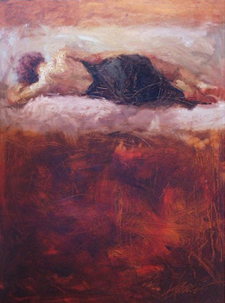 Henry Asencio Hand Embellished Limited Edition Canvas Giclee:"Ascending"