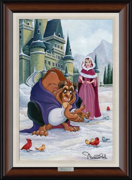 Disney Framed Limited Edition Canvas Giclee:"Gentle Beast" by Michelle St.Laurent