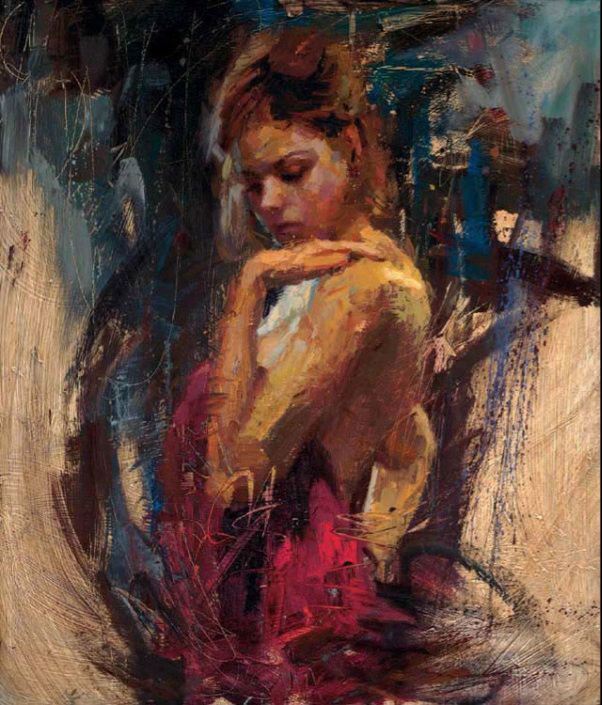 Henry Asencio Hand Embellished Limited Edition Canvas Giclee:"Adoration"