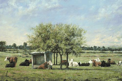 Tripp Harrison Hand Signed and Numbered Limited Edition: "Cows"