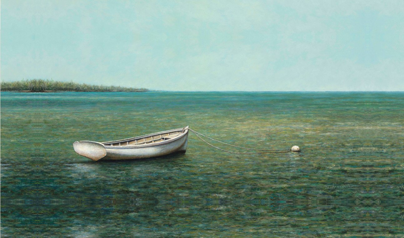 Tripp Harrison Hand Signed and Numbered Limited Edition Giclee on Canvas:"Abaco Dinghy ll"