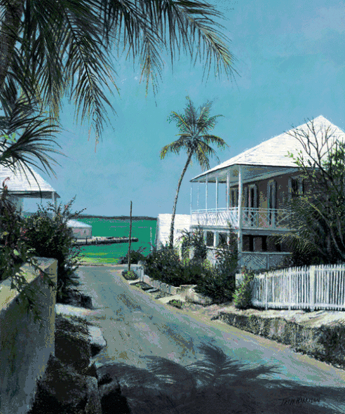 Tripp Harrison Hand Signed and Numbered Limited Edition Print : "Verandah"