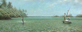 Tripp Harrison Artist Signed and Numbered Limited Edition Canvas Giclee:"On the Fly"