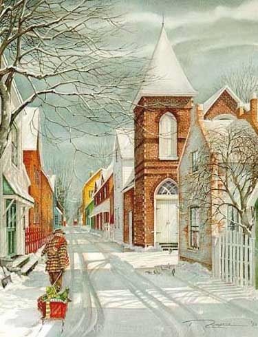 TRISHA ROMANCE 23X18 Secondary Market Art: "MORNING WITH GRANDPA"