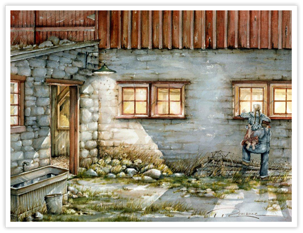 Trisha Romance Hand Signed and Numbered Limited Edition Giclee:"Calfing Hour"