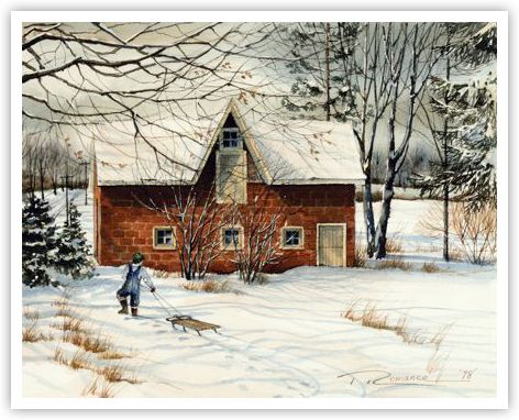 Trisha Romance Hand Signed and Numbered Limited Edition Giclee:"Coach House"
