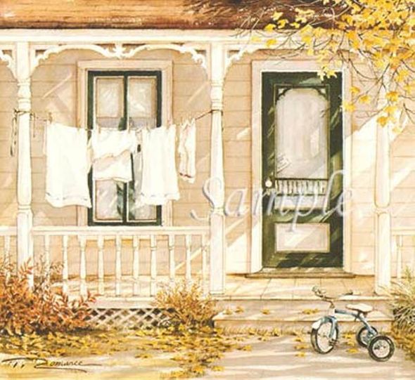 Trisha Romance Hand Signed and Numbered Limited Edition Giclee:"Gone To The Store"