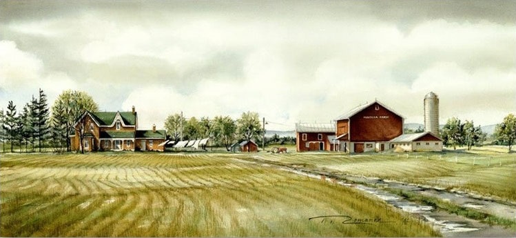 Trisha Romance Hand Signed and Numbered Limited Edition Giclee:"Maymar Farm"