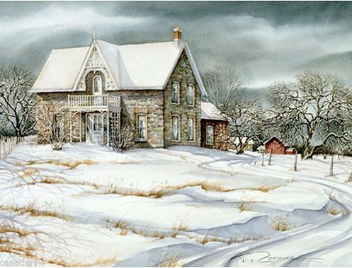 Trisha Romance Hand Signed and Numbered Limited Edition Giclee:"Orchard House"