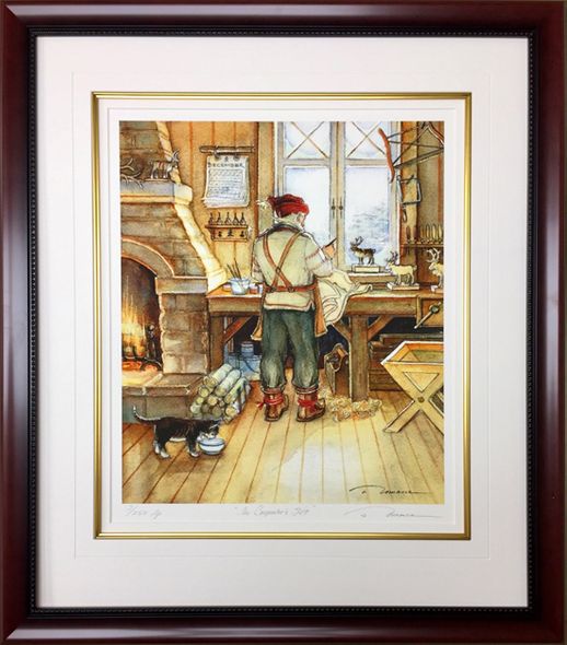 Trisha Romance Hand Signed and Numbered Limited Edition Giclee:"The Carpenters Gift"