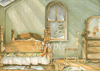 Trisha Romance Hand Signed and Numbered Limited Edition Print "Christmas Elves"