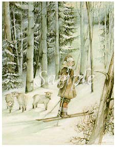 Trisha Romance Hand Signed and Numbered Limited Editon Print "Lost Sheep"