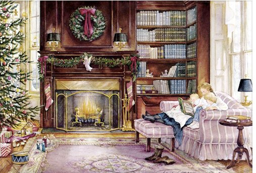 Trisha Romance Limited Edition Grand Romance Canvas:"The Christmas Story"