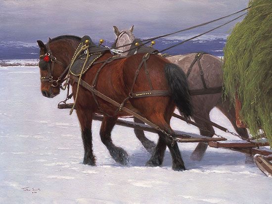 Tucker Smith Artist Signed Limited Edition Print:"The Feed Team"