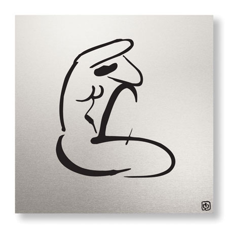 Ty Wilson Limited Edition Ready to Hang Giclee on Brushed Aluminum: "Abstract Female Nude I"