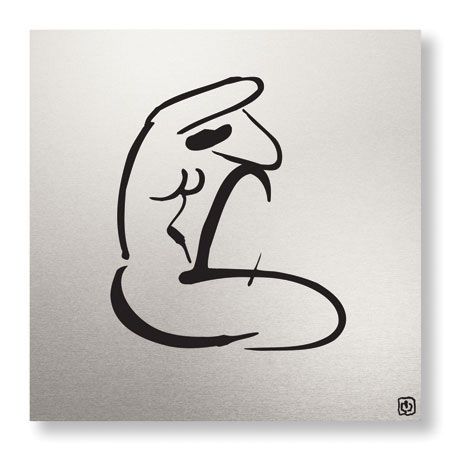 Ty Wilson Limited Edition Ready to Hang Giclee on Brushed Aluminum: "Abstract Female Nude I"