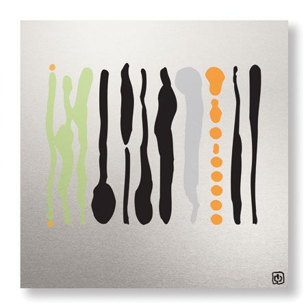 Ty Wilson Limited Edition Ready to Hang Giclee on Brushed Aluminum: "Global Art VIII"