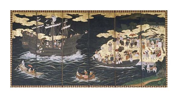 Unknown Fine Art Open Edition Gicl&eacute;e:"Arrival of the Southern Barbarians"