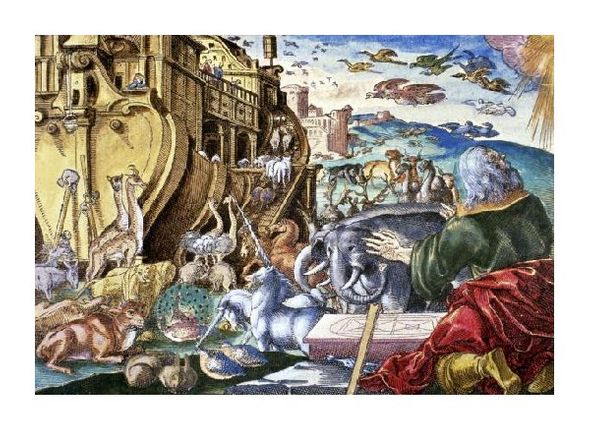 Unknown Fine Art Open Edition Gicl&eacute;e:"Noah's Ark"