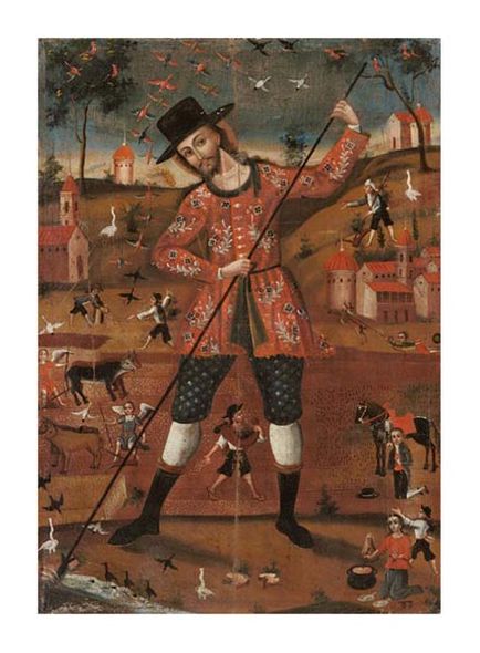 Unknown Fine Art Open Edition Gicl&eacute;e:"San Isidro Labrador"