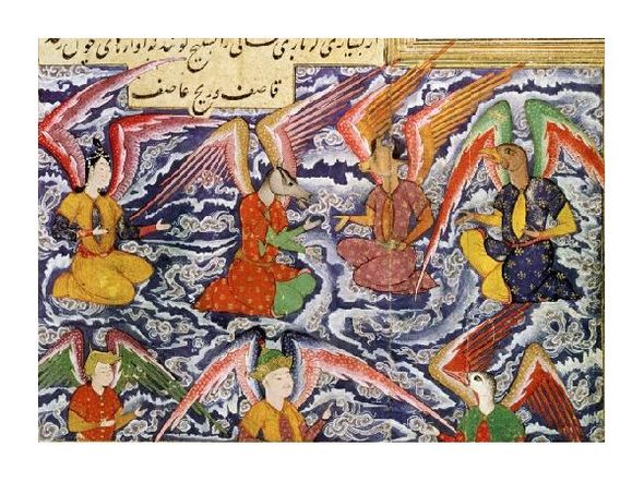 Unknown Fine Art Open Edition Gicl&eacute;e:"Scene of Conversation Among the Deities"