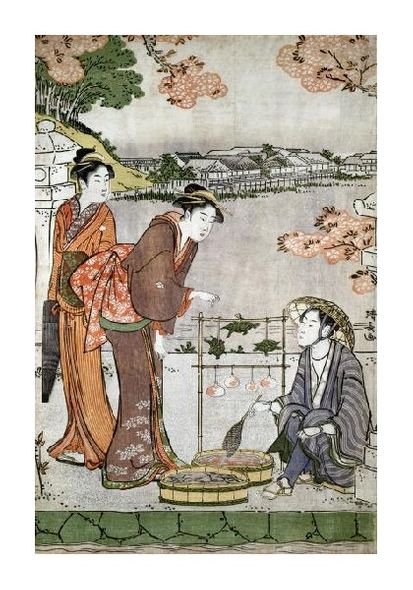 Unknown Fine Art Open Edition Gicl&eacute;e:"Woodcut (Three Women Cooking)"