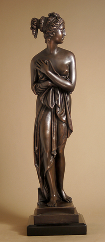 Unknown Handcrafted Solid Bronze Sculpture:"Diana"