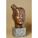 Unknown Handcrafted Solid Bronze Sculpture:"Samurai Bust"