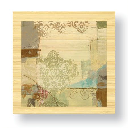 Ursula Brenner Limited Edition Ready to Hang Giclee on Sustainable Bamboo: "Spring Patterns I"