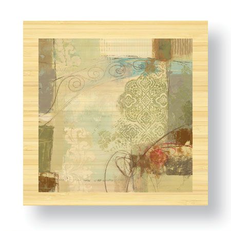 Ursula Brenner Limited Edition Ready to Hang Giclee on Sustainable Bamboo: "Spring Patterns II"