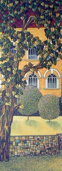 Valeri Metlyaev Hand Signed and Numbered Limited Edition Giclee on Canvas: " Magic Castle-A "