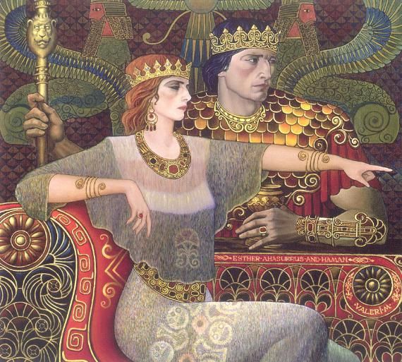 Valeri Metlyaev Hand Signed and Numbered Limited Edition Giclee on Canvas: " Queen Esther "