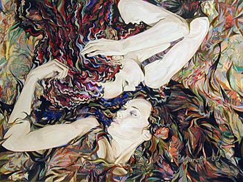 Valerie Romanoff Limited Edition Giclee on Canvas: "Flora and Fauna"