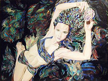 Valerie Romanoff Limited Edition Giclee on Canvas: "Gift of Perfection"