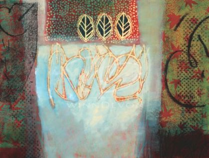 Valerie Willson Limited Edition Hand-Embellished Giclee on Canvas:"Earth Magic"
