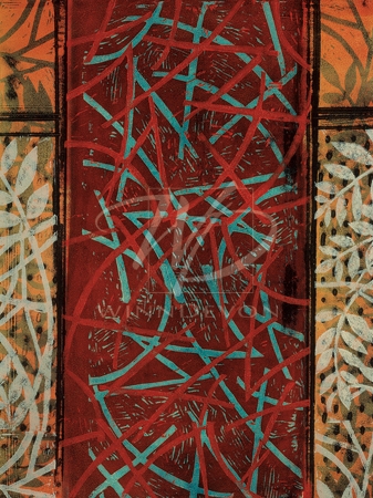 Valerie Willson Limited Edition Hand-Embellished Giclee on Canvas:"Room to Think II"