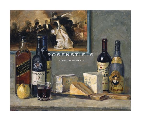Valeriy Chuikov Hand Numbered Limited Edition Print on Paper :"Cheese and Wine"